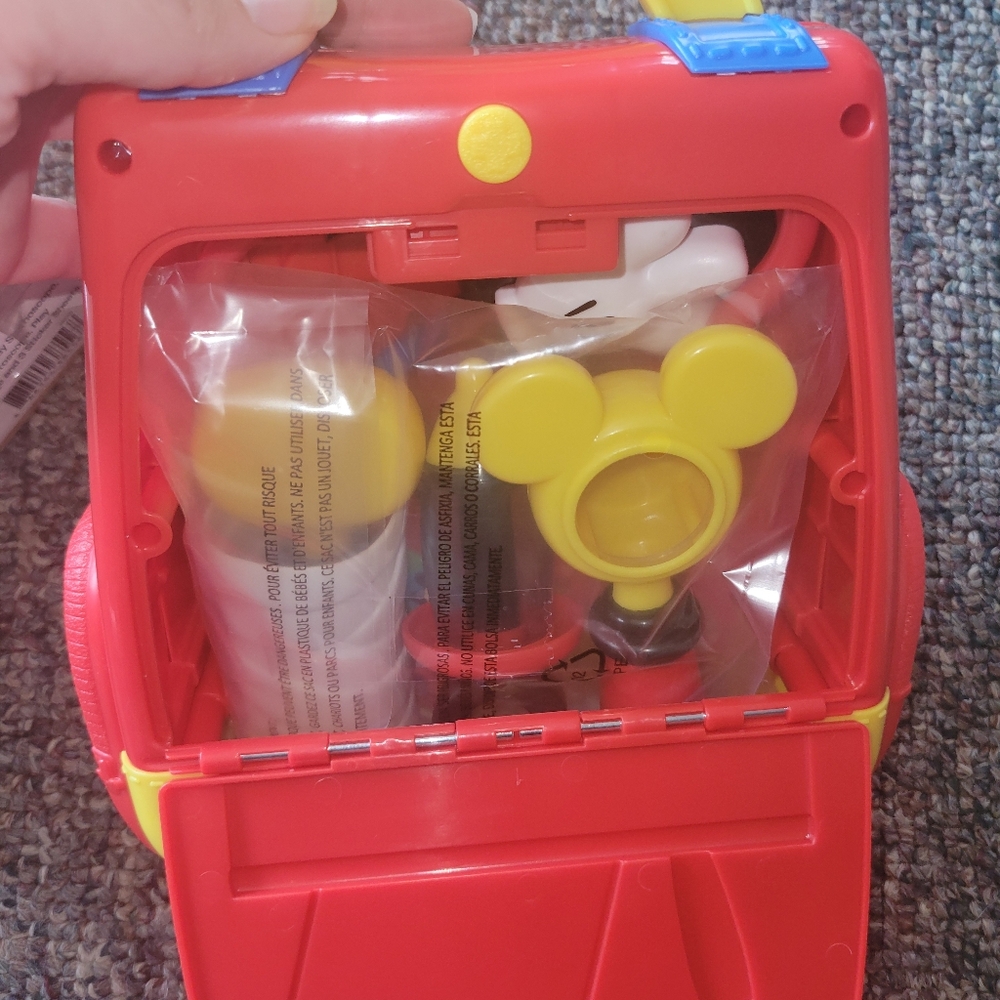 Mickey Mouse Red and Yellow Doctor Kids Toy Backpack - Picture 4 of 9